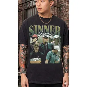 Jannik Sinner Tennis Vintage Bootleg 90s Styles Shirt