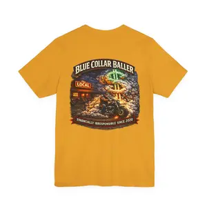 Blue Collar Baller T-Shirt — "Baller at The Local" Retro Workwear Tee