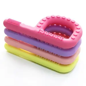 Silicone Teething Sticks for Babies - 4 Pack Baby Chew Toys for Toddlers, Autism Sensory Chewy Tools for Kids, Oral Motor Stimulation for Babies and Adults