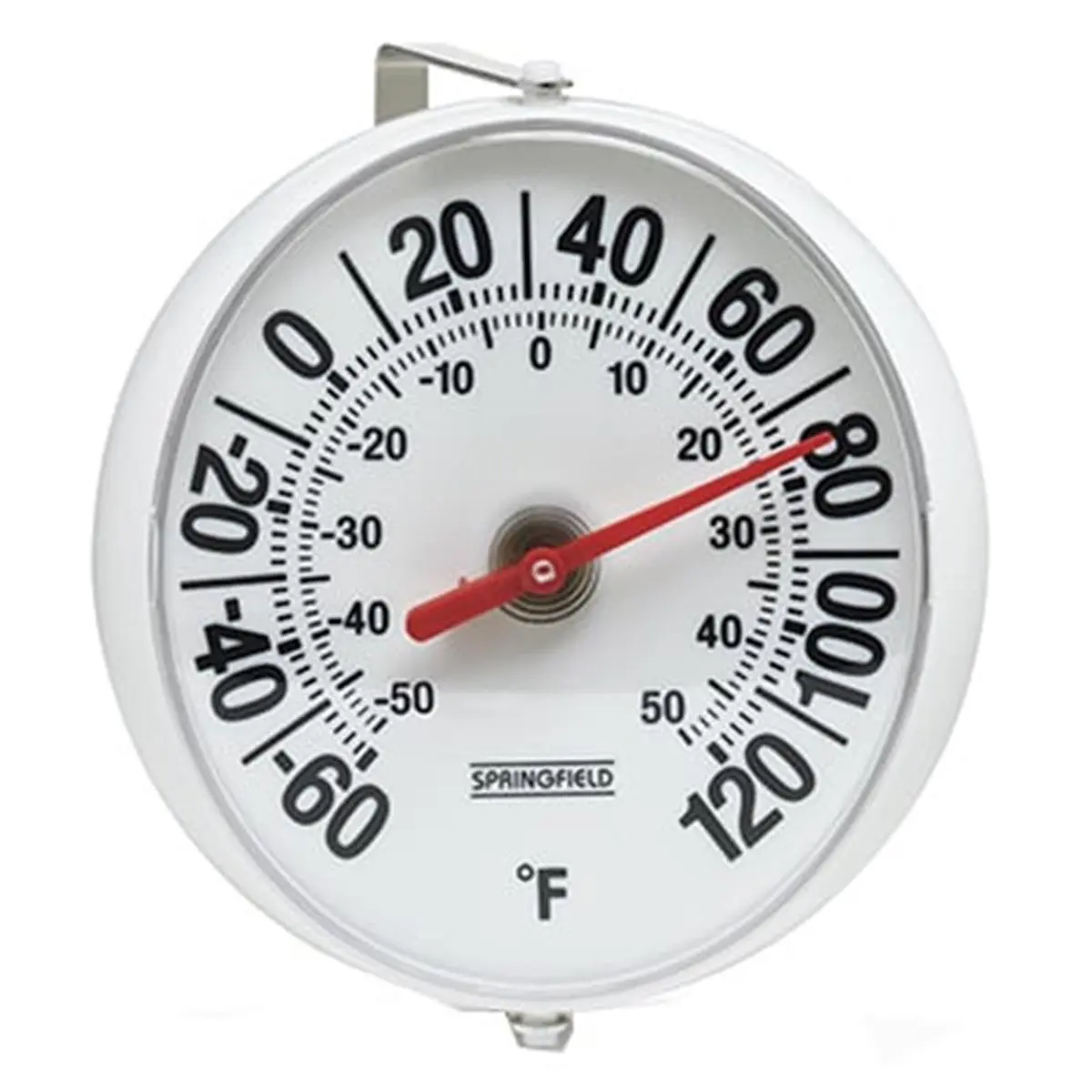 Springfield Marine 90100-000-000 Pool Temperature Thermometer, 5.25 in. Diameter Dial Thermometer for Pools & Hot Tubs