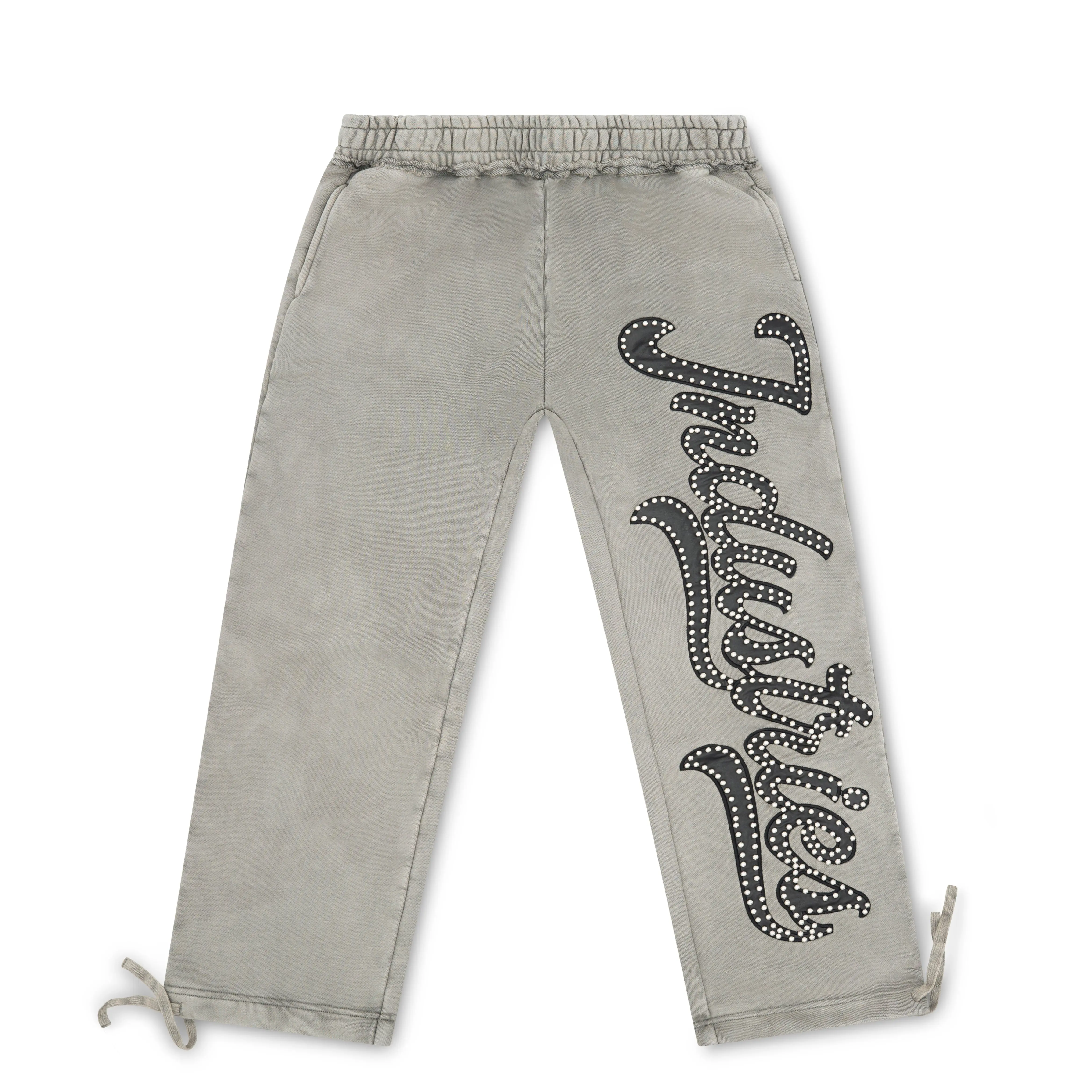 "STUDDED" SWEATPANTS - CHARCOAL GREY