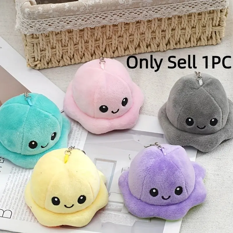 Cute Cartoon Octopus Design Plush Keychain, 1 Count Hanging Keychain Pendant, Hanging Decor for Home Office, Gifts for Him, Gifts for Kids, Birthday Gift, Keychain Charm, Key Chain Decorations