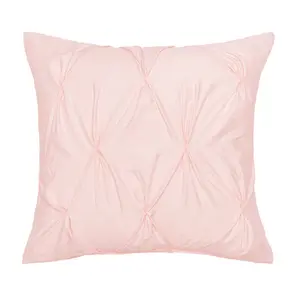 The Pink Pintuck Square Throw Pillow