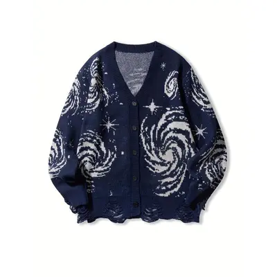 Blue Cardigan Men TikTok Shop