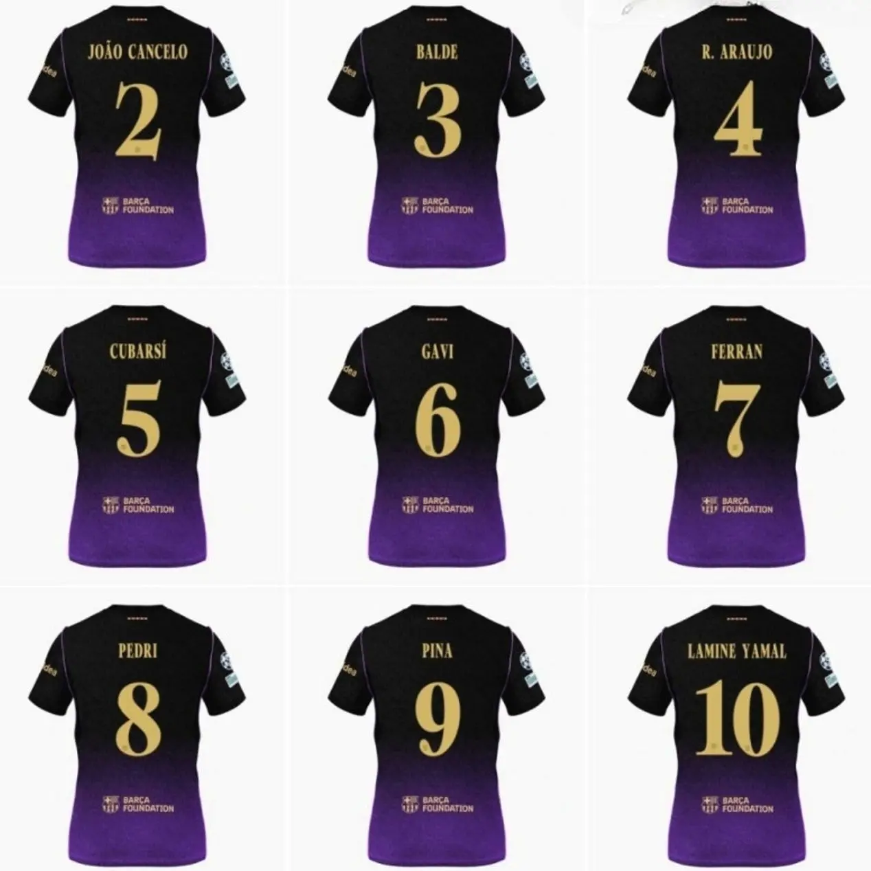 Unisex Soccer Jersey Black and Purple Striped Soccer Mamba Mentality Jersey #11 Raphinha Fan Style Football Shirt 2026/2027 38