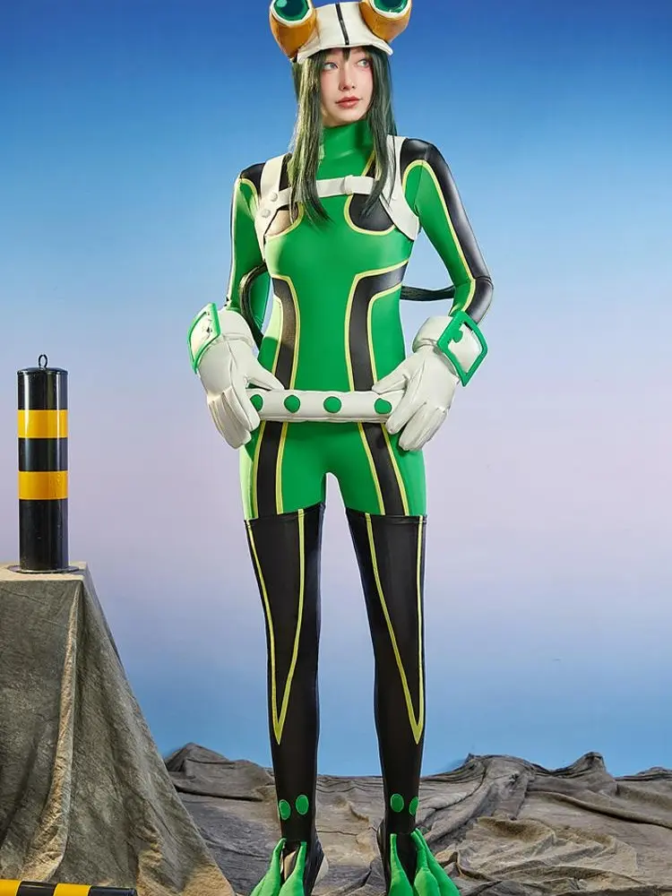 Officially Licensed My Hero Academia Tsuyu Asui Cosplay Costume Set