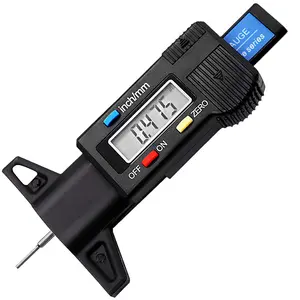 Tire Tread Depth Gauge with Digital LCD Display, Widely Applicable Tire Depth Measuring Tools for Various Vehicles, Test Gauge Set