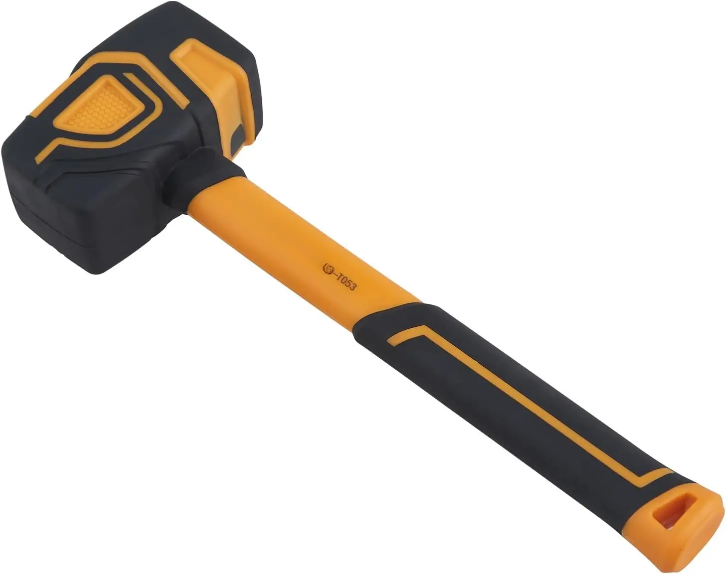 Rubber Mallet 20 oz Soft Hammer with Hook Solid Grip Handle for Flooring Woodworking & Camping Non-Marking Non-Slip Grip KD-7003