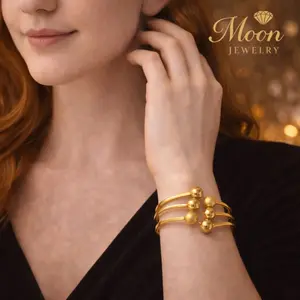 Minimal Ball Gold Bracelet – Stainless Steel 18K PVD