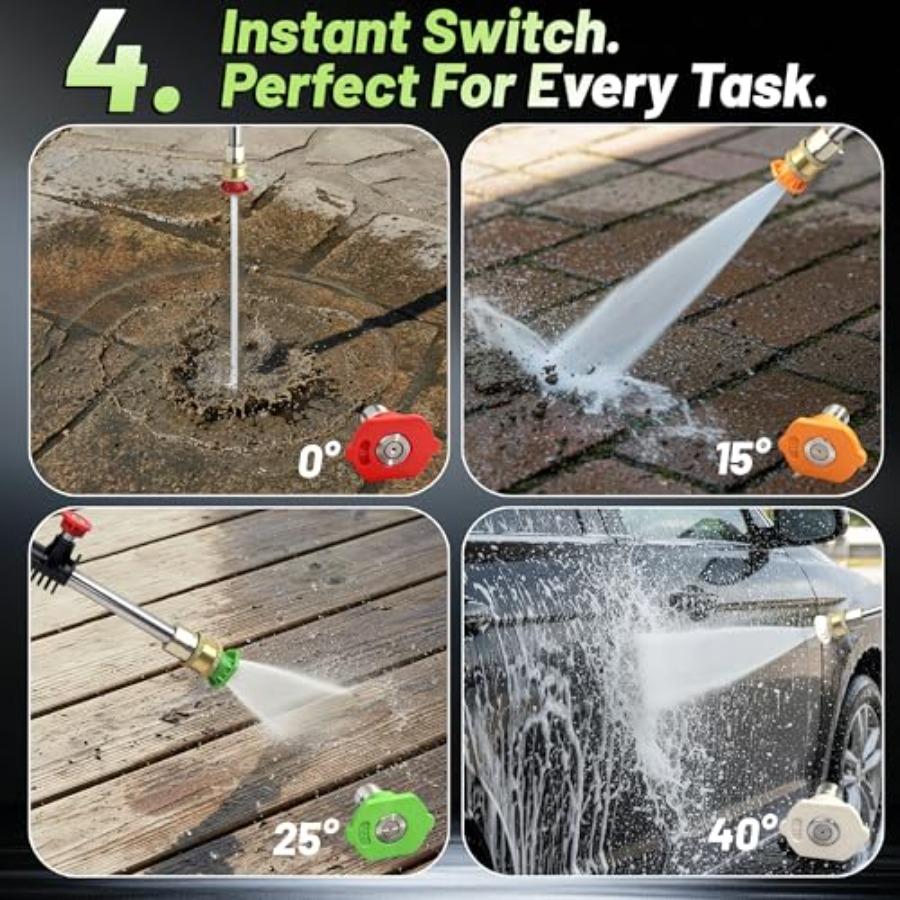 Pressure Washer Power Washer with Foam Cannon High Pressure Washer for Cars Decks Fences Patios and Driveway Decks High Pressur