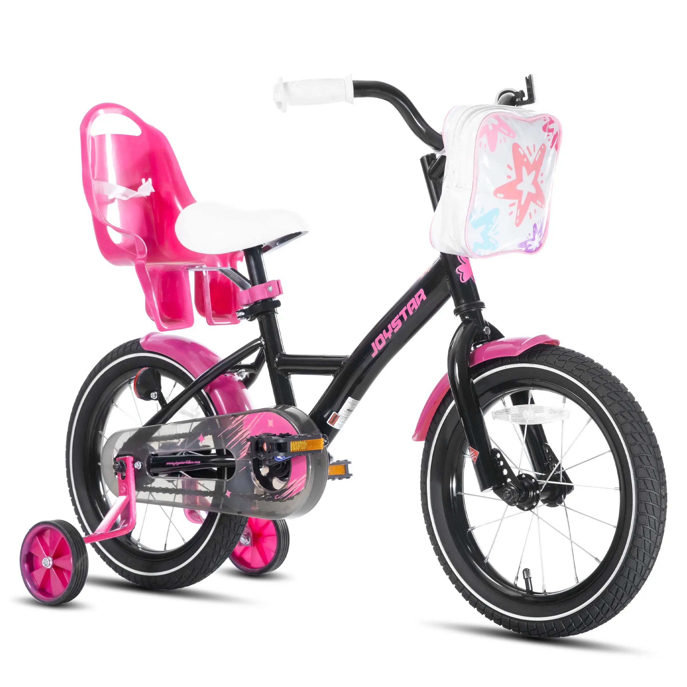 JOYSTAR Zinnia Kids Bike for Girls (3-10 Years, 14/16/20 in) – Dual Ride, Child Powered, Rideable Bicycles with Training Wheels, Streamers, Basket, Doll Seat, Dual Ride Bikes, Child Powered Bikes