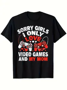 Men'S Funny Video Game  Mom Lover T-Shirt - Soft B