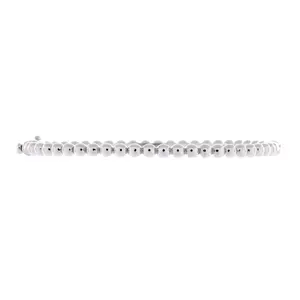 Pre-owned Van Cleef & Arpels Perlee Pearls of Gold Bracelet 18K White Gold by Rebag