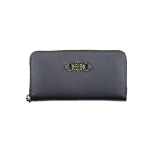Tommy Hilfiger Blue Polyurethane Wallet