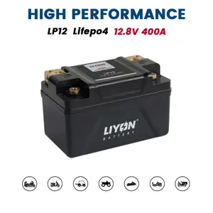 LIYON LiFePO4 YTX7A \YTX9-BS \YTZ10S, 12V 280CCA 400A High-Performance Powersports Battery, 2000+ Cycles, Maintenance Free, Pre-Charged, Lightweight, IP65 Waterproof, 2-Year Warranty, for Motorcycle ATV UTV Jet Ski Lawn Mower