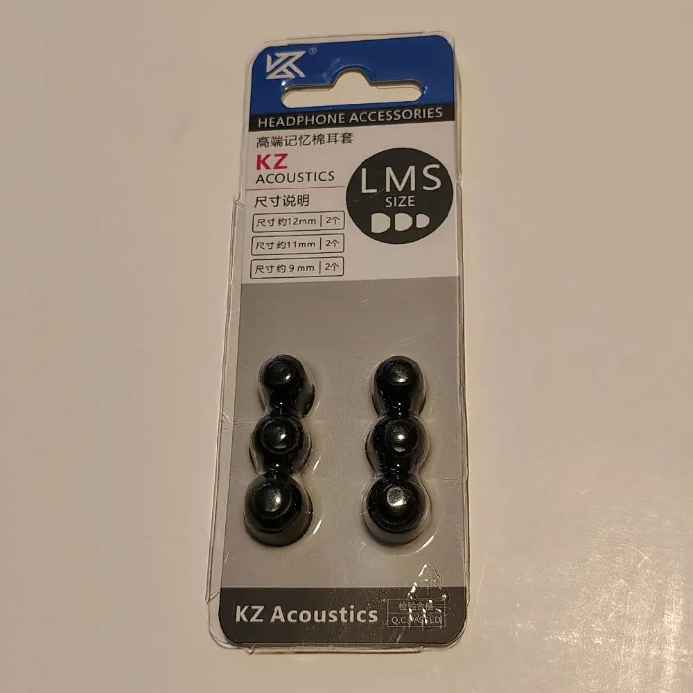 KZ Memory Foam Eartips 3 Pairs S/M/L - Replacement Tips for IEM Earphones