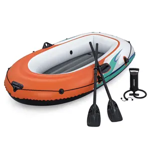 2-Person Inflatable Recreational Raft Set 6'5" x 40"