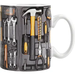 Funny Coffee Mug - Mechanic Toolbox Set, 11oz 15oz Mug for Auto Mechanics, Unique Gifts for Birthdays, Holidays, Christmas, Perfect Coffee Cup