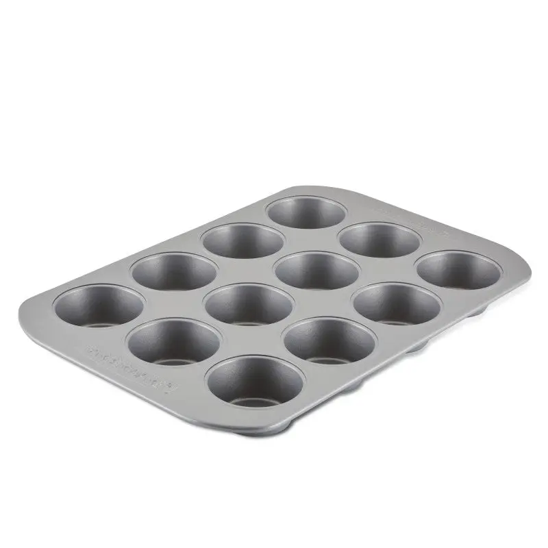 Farberware Classic Nonstick 12-Cup Muffin Pan - Kitchenware, Nonstick Cupcake Pans for Baking, Easy Release for Chocolate Chip Cupcakes & Savory Mini Casseroles