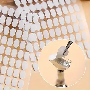 2pcs Nail Art Display Adhesive Tabs, Double-Sided Sticky Tape for False Nails Manicure Tip Holders, Clear Nail Stand Stickers for Polish Display Tools & Accessories, Nail Art Diy - Unscented