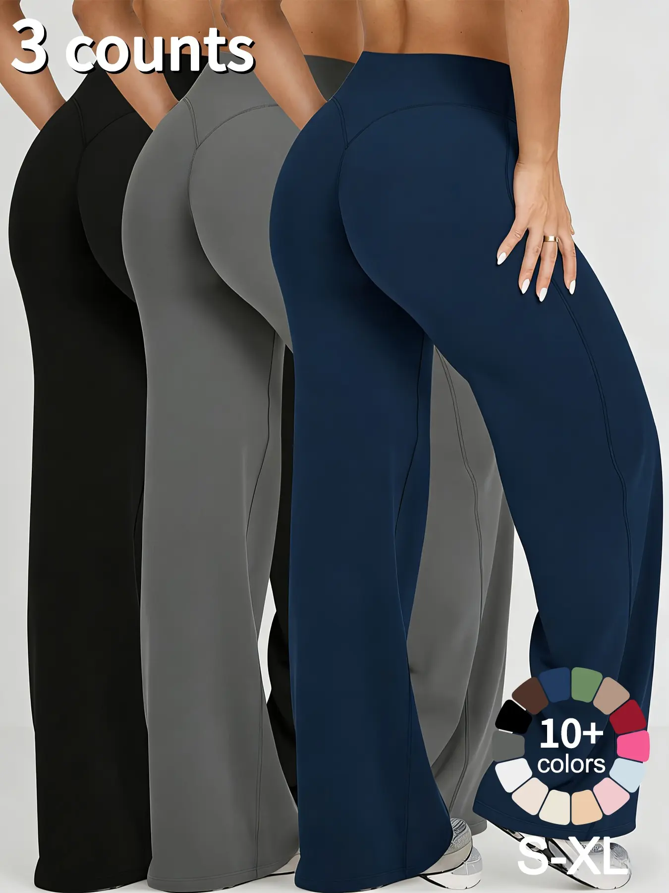 Black + Medium Gray + Dark Navy Blue