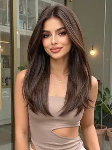 Mono Lace Front Wig, 20 Inch Curly Hair, No Glue Needed, Easy Wear, Suitable for All Occasions, Medium Length Synthetic Fiber