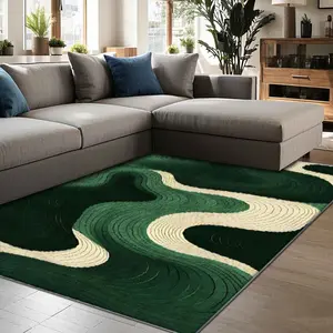 Abstract Vortex Pattern Floor Mat, Non-slip Soft Floor Carpet, Decorative Area Rug for Home Living Room Bedroom Hotel Dormitory, Modern Abstract Rug, Home Decor Rugs