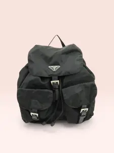 Pre-owned PRADA Nylon Backpacks Vela Backpack (Black)