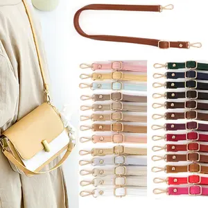 Width 1.5CM leather bag strap adjustable strap for bag Punch-free crossbody bag strap,shoulder strap