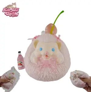 Pink Hedgehog Squishy, Handmade taba squishy, Food-Grade Silicone Slow-Rising Rebound Squishy, Sticky Squeeze Toys Gift, Fidget Toys for Stress Relief, Non-Toxic Sensory Toys, (5.29oz/150g)