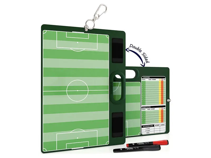 Soccer Double Sided Board for Coaches 15"x10.5" with Markers Soccer Double Sided Board for Coaches 15"x10.5" with Markers