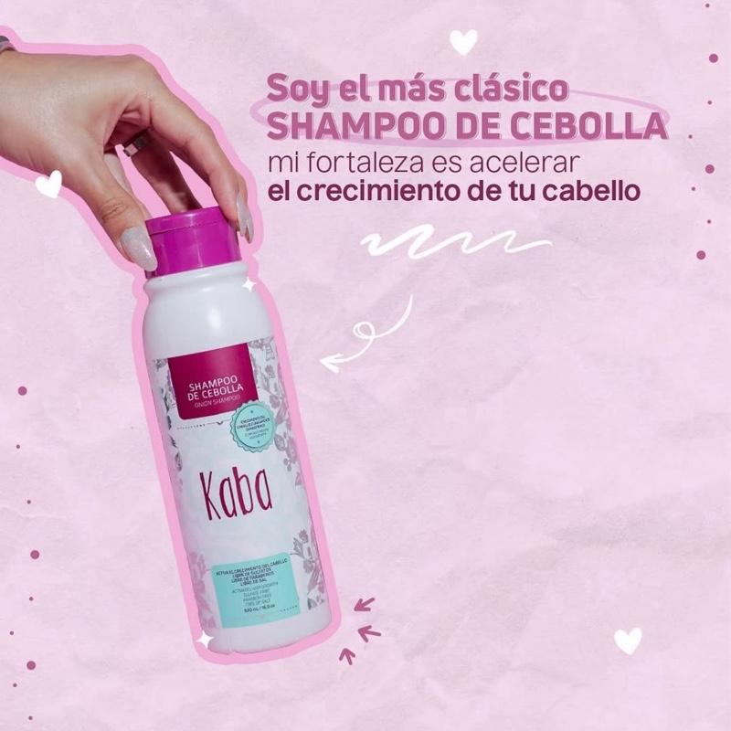 Kaba Haircare Set - Onion Shampoo & Biomask Conditioner for Strength, Growth & Natural Shine - Cleansing & Nourishing Formula