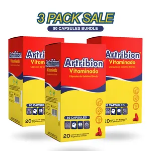 3 PACK Artribion Vitaminado 80 Capsules caps glucosamina  colageno vitamina natural dietary