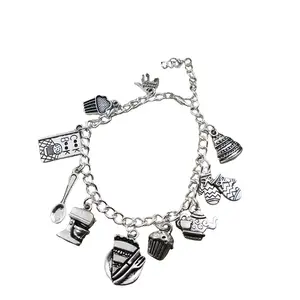 Cook Lover Baking Charm Bracelet - Elegant Design for Baking and Cooking Lovers