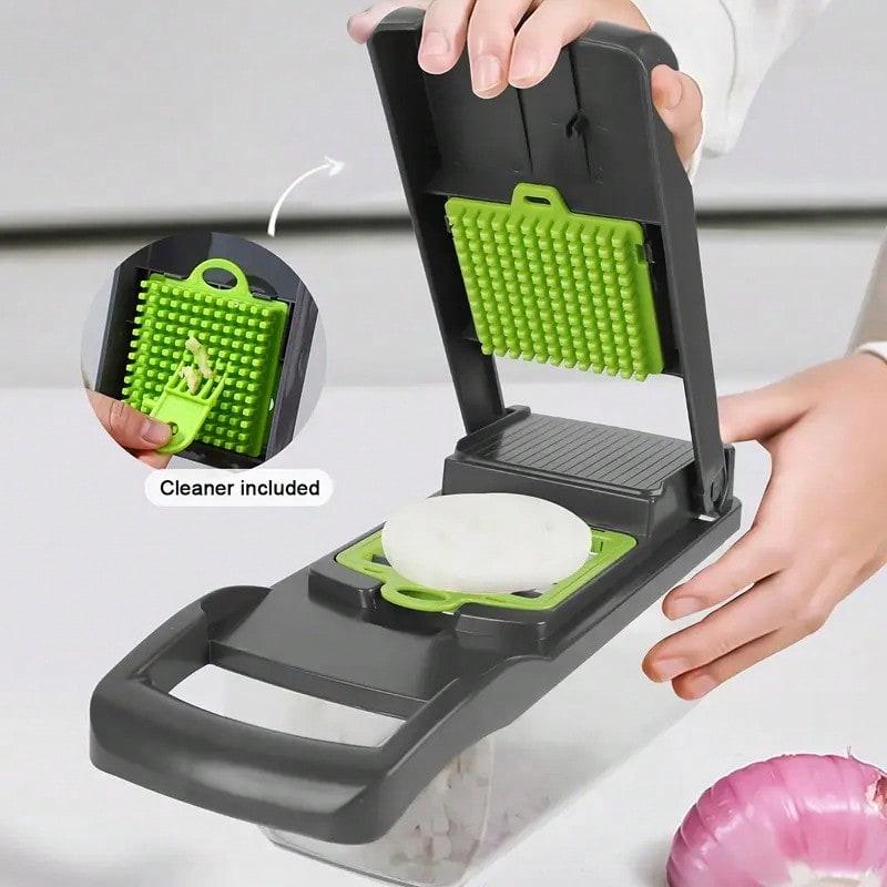 TAIMASI Vegetable Onion Chopper, Kitchen 16 In 1 Food Chopper 8 Blades Cutter With Container,Kitchen Vegetable Slicer Dicer Cutter