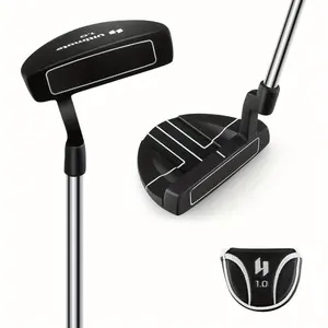Goplus 35 "Golf Putter Mallet Push Rod with Alignment Assist Rubber Handle and Head Cover,