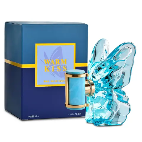 High-End Butterfly Women's Perfume, Blue Eau De Toilette 35ml, Long-Lasting Floral Scent, Romantic Everyday Scent, Perfect for Daily Use, Dates and Commute