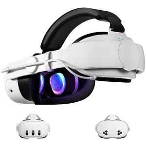 Head Strap with Battery Compatible with Meta/Oculus Quest 3S/Quest 3, 6000mAh Fast Charging Detachable Battery Pack Extend 5-7H Playtime, Comfort Adjustable Elite Strap Replacement Accessories