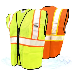 KwikSafety HOT SHOT Hi Vis Reflective ANSI Construction Class 2 Safety Vest