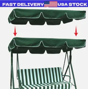 Swing Top Cover Canopy 300D Replacement Garden Patio Outdoor 66x45 75x52 77"x43"