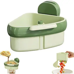 【2-Pick】Suction Cup Sink Strainer Basket， Kitchen sink strainer, vegetable washing basket, storage rack, fruit and vegetable drainer, draining tools, kitchen utensils and accessories round glass container portable snack box travel leakproof reusable food