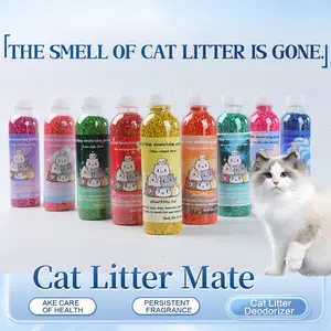 Natural Plant Animal  Pet Deodorizing Granules Litter Pellets, Fresh Scent Cat Litter Box Odor Control, Non-Toxic Safe for Small Pets, Ideal Cleaning Supplies