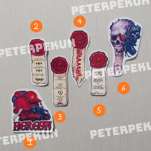 Warhammer Purity Seal Sticker, Servo-Skull Space Marine Inspired Decal, Human-Made, Handmade by Me