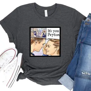 One Tree Hill Peyton & Lucas Art Tee Oth Fans Unisex Cotton Tee