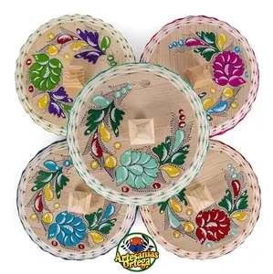 Genuine Mexican Handwoven Tortillero with added Styrofoam Insulation, Fiesta Mexican Tortilla Warmer, Tortilla Holder, Tortilla Keeper,Tortilleros Mexicanos Para Fiesta, Traditional