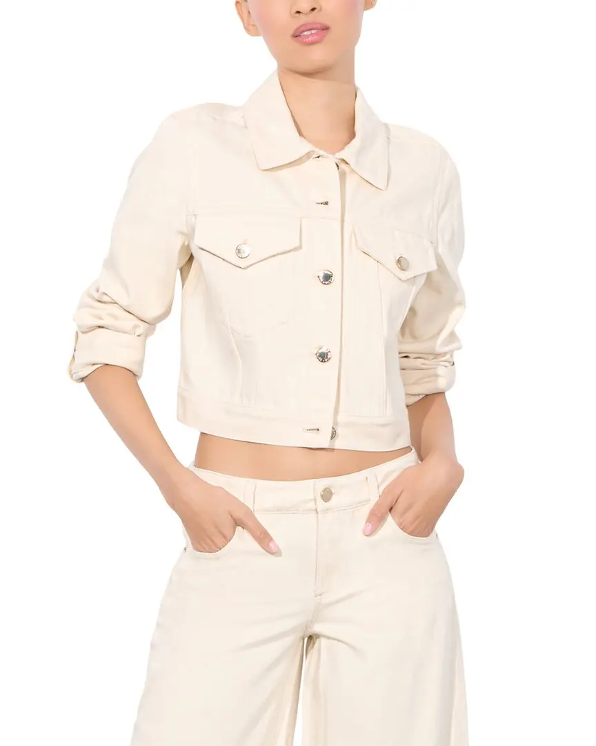 alice + olivia Relaxed Boxy Cropped Jacket