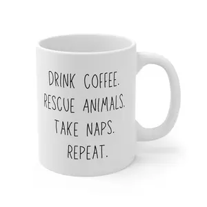 Animal Rescue Ceramic Coffee Cup 11oz