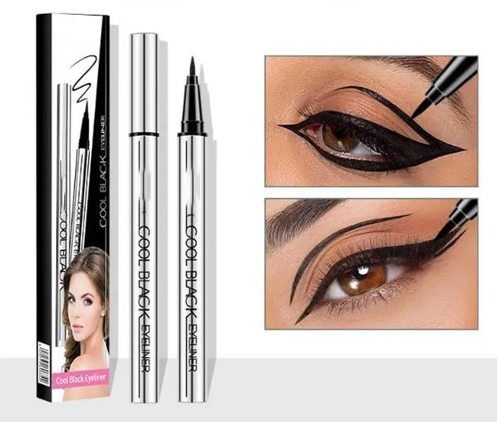 Eyeliner Pen Waterproof Long Lasting & Smudge-proof Creamy Gel Liner | Vegan silky smooth texture-Jet Black