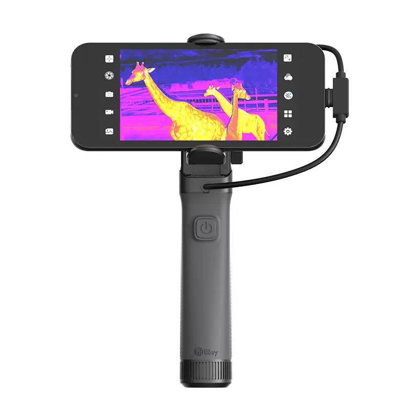 Compact Thermal Imaging Device, 50Hz High Frame Rate Outdoor Night Vision, Super Resolution Imaging, Temperature Sensitivity for Capture Temperature Variations, Smartphone-Connectable for Wildlife Observation & Security Monitoring