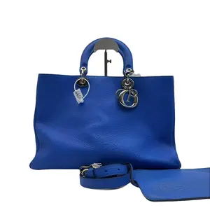 Pre-owned Dior H6 Large Blue VIP Tote Bag 02597